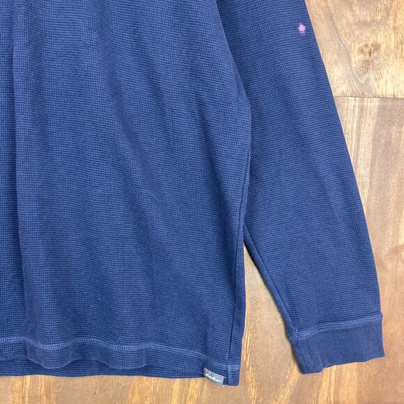 Eddie Bauer Mens Sweatshirt Blue Moose Graphic Thermal Pullover Long Sleeve TXL - Picture 5 of 14